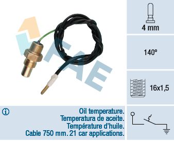 Czujnik, temperatura oleju FAE 35230