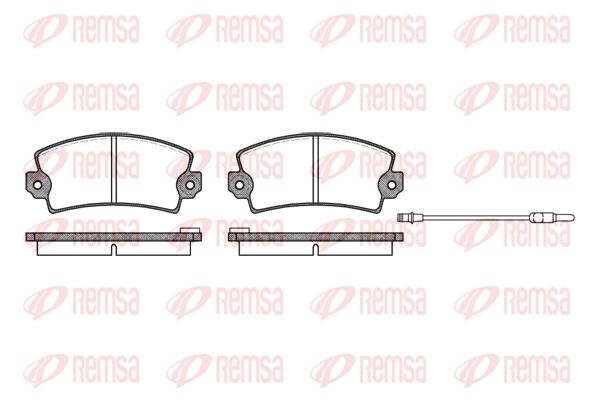 Zestaw klocków hamulcowych, hamulce tarczowe KAWE 0021 96