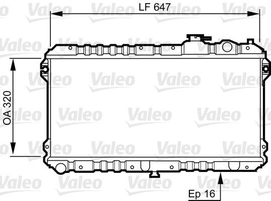Radiator, racire motor VALEO 731437