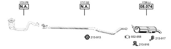 Układ wydechowy ASMET PE082780