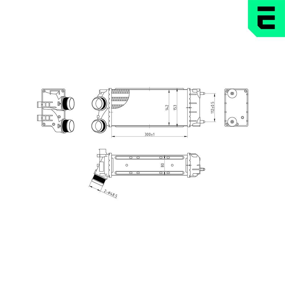Intercooler, compresor ERA 672104