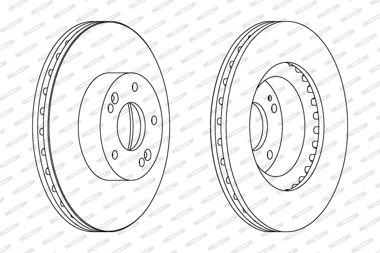 Disc frana FERODO DDF1630C