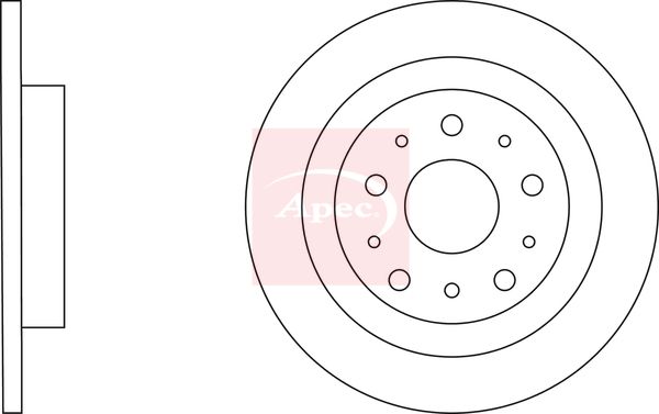 Apec - Rear Brake Disc