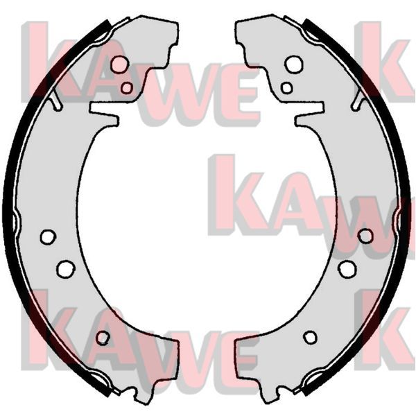 Zestaw szczęk hamulcowych KAWE 00730