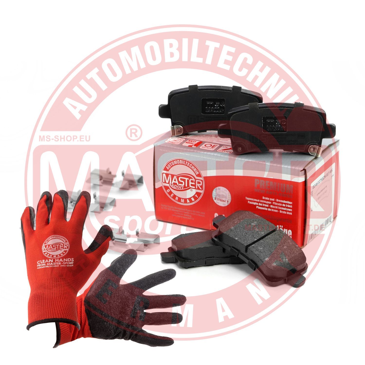 Zestaw klocków hamulcowych, hamulce tarczowe MASTER-SPORT GERMANY 13046027582N-SET-MSP
