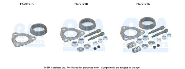 Zestaw montażowy, rura wydechowa BM CATALYSTS FK70101