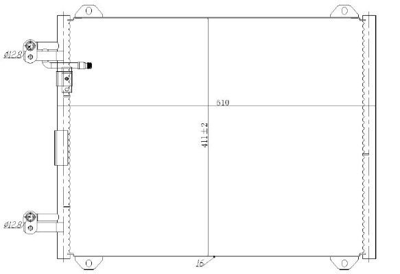 Condensator, climatizare MTR 13054446