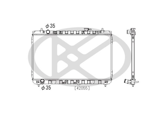 Radiator, racire motor KOYORAD PL822488