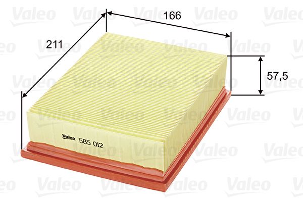 Vzduchový filtr VALEO 585012