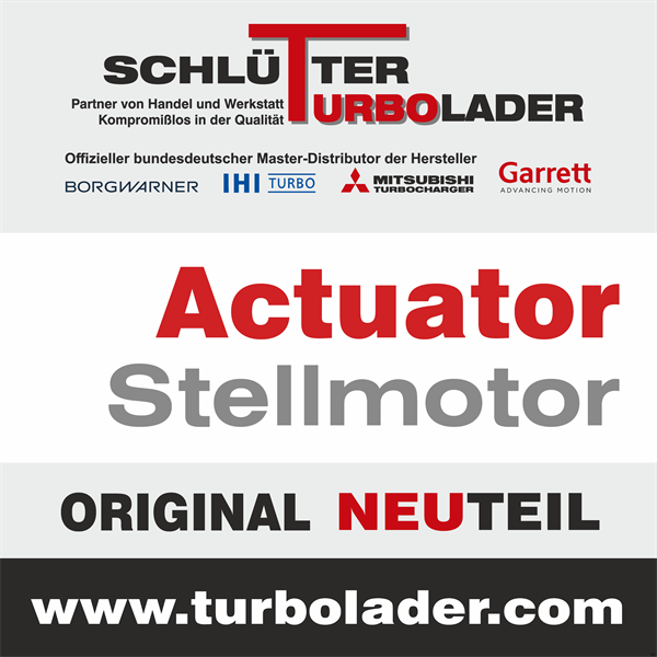 Regulační ventil plnicího tlaku SCHLÜTTER TURBOLADER 173-08095