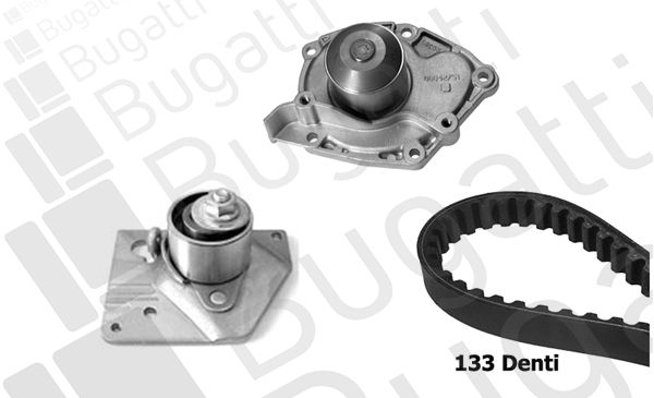 Pompa wodna + zestaw paska rozrządu BUGATTI KBU10051A