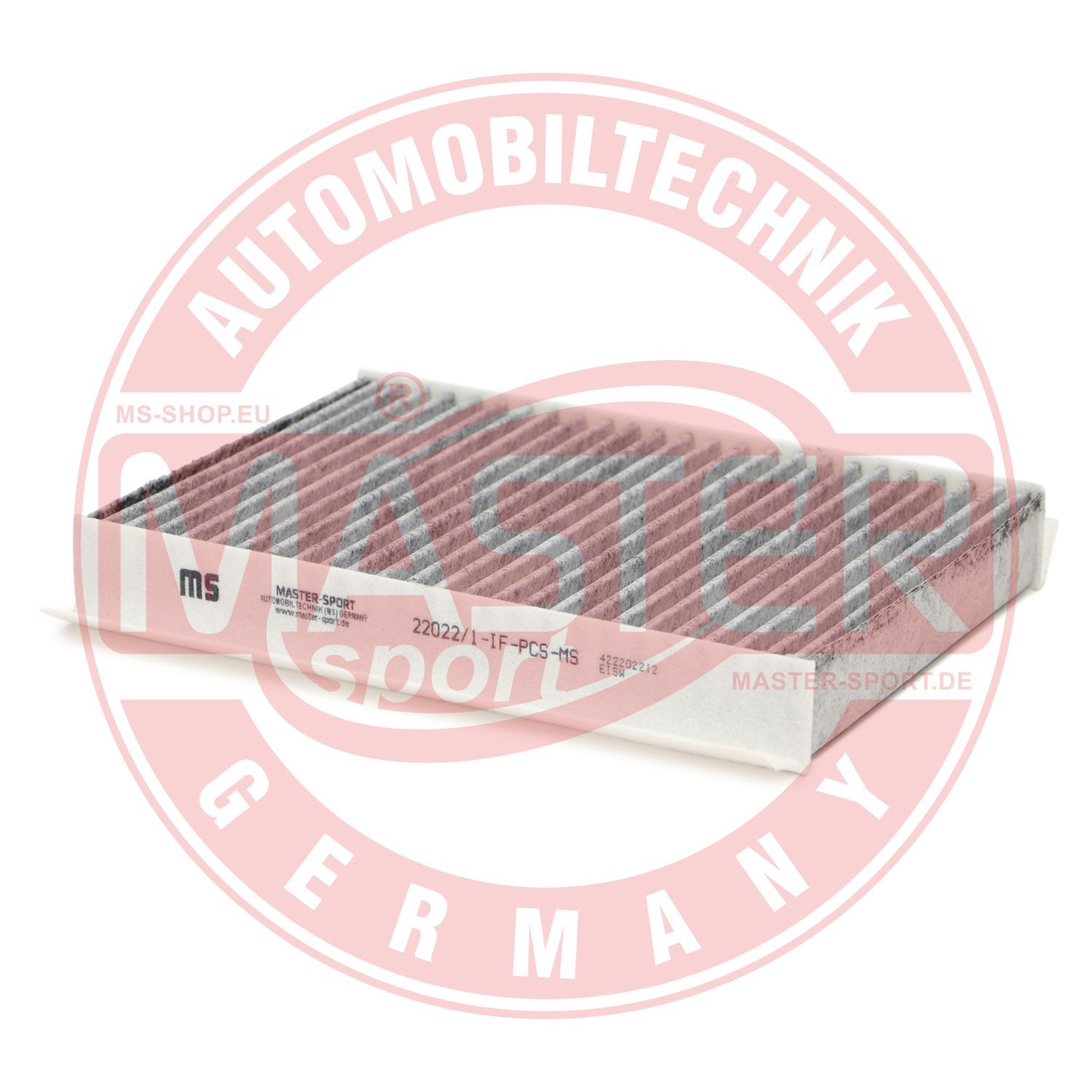 Filtr, wentylacja przestrzeni pasażerskiej MASTER-SPORT GERMANY 22022/1-IF-PCS-MS
