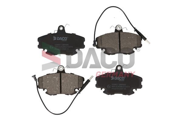 Zestaw klocków hamulcowych, hamulce tarczowe DACO GERMANY 329957