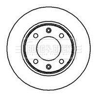 Tarcza hamulcowa BORG & BECK BBD4012
