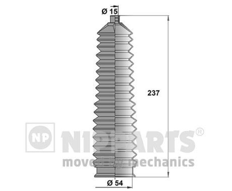 Zestaw osłon, układ kierowniczy NIPPARTS J2840304