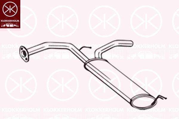 Tłumik końcowy KLOKKERHOLM 135-133