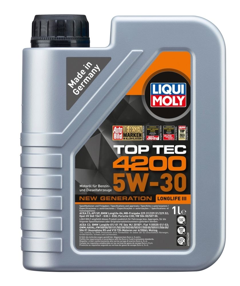 Motorolje LIQUI MOLY 8972 LQM 5W-30 C2/C3 TOPTEC 4200 1L