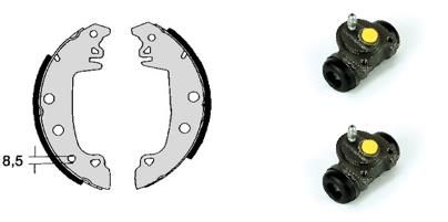 Zestaw szczęk hamulcowych BREMBO H 61 033