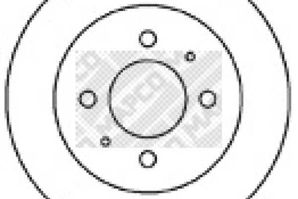 Tarcza hamulcowa MAPCO 45543