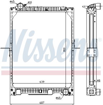 Radiator, racire motor NISSENS 62524A