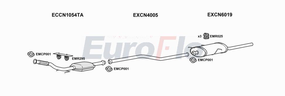 Układ wydechowy EUROFLO CNXSA20D3004C