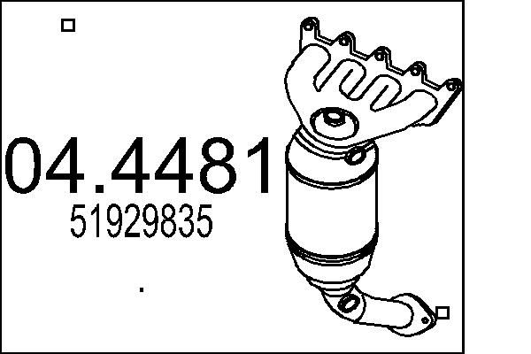 Katalizator MTS 51929835
