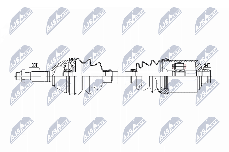 Wał napędowy NTY NPW-CH-162