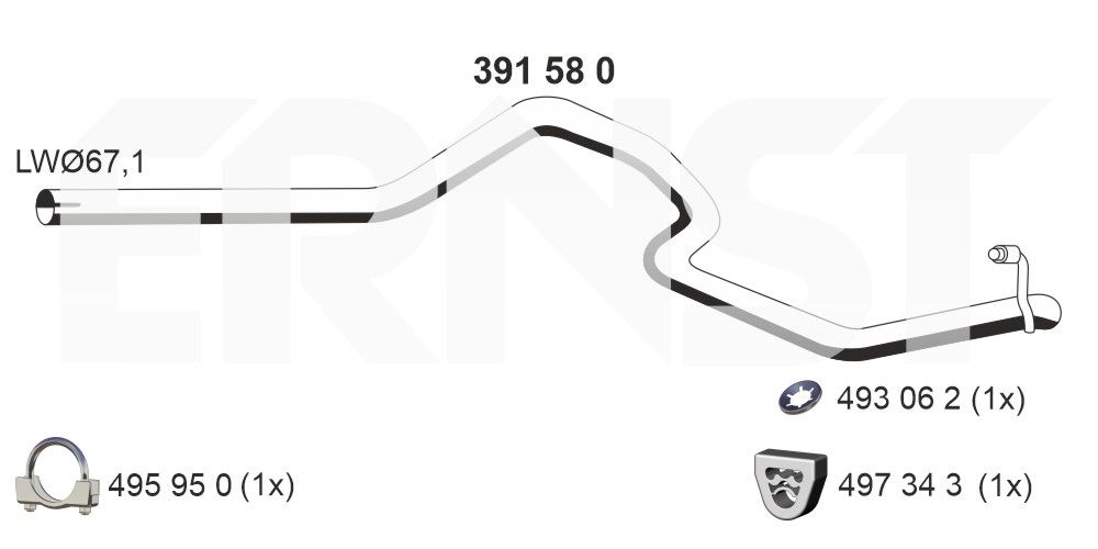 Racord evacuare ERNST 391580