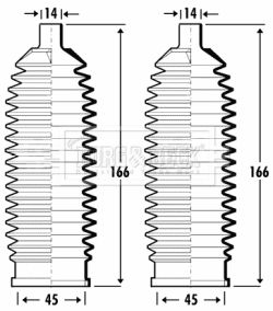 Zestaw osłon, układ kierowniczy BORG & BECK BSG3351