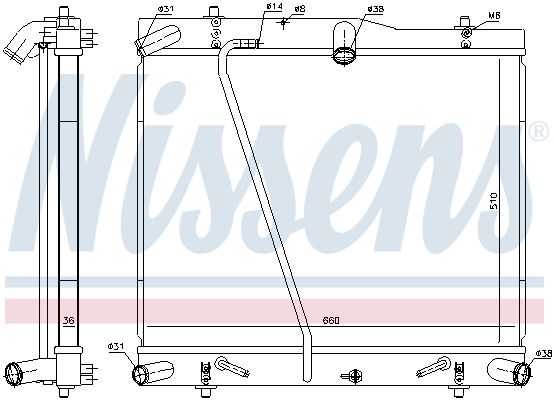 Radiator, racire motor NISSENS 646912