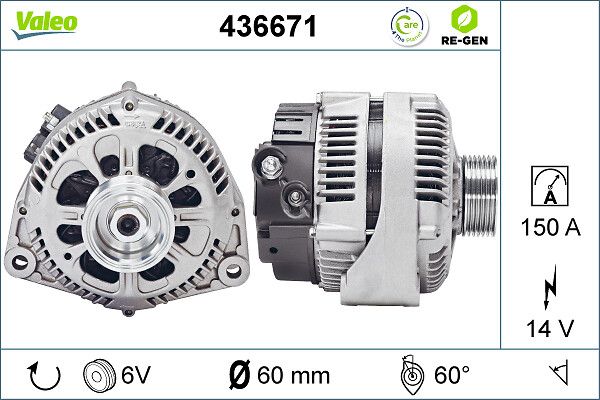 Alternator VALEO 436671