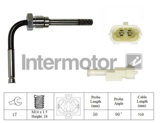 czujnik, temperatura spalin INTERMOTOR 27342