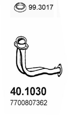 Rura wydechowa ASSO 40.1030