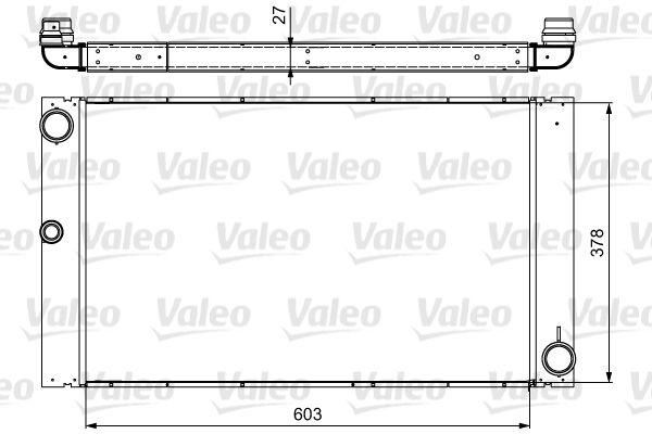 Chladič motora VALEO 735475