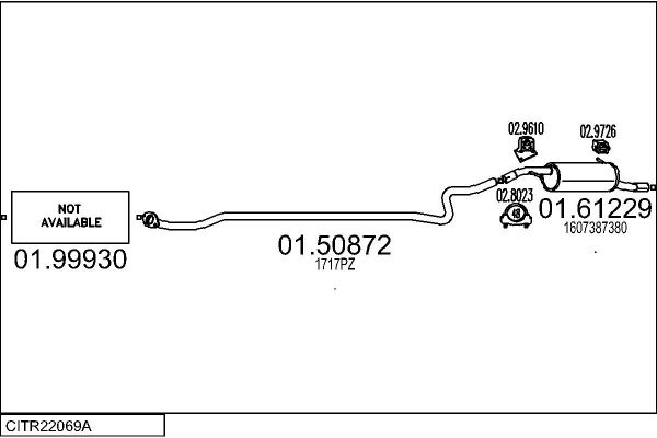 Układ wydechowy MTS CITR22069A032027