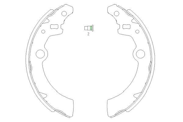 Set saboti frana KAVO PARTS KBS-8907