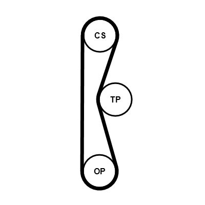 Curea de distributie CONTINENTAL CTAM CT1262