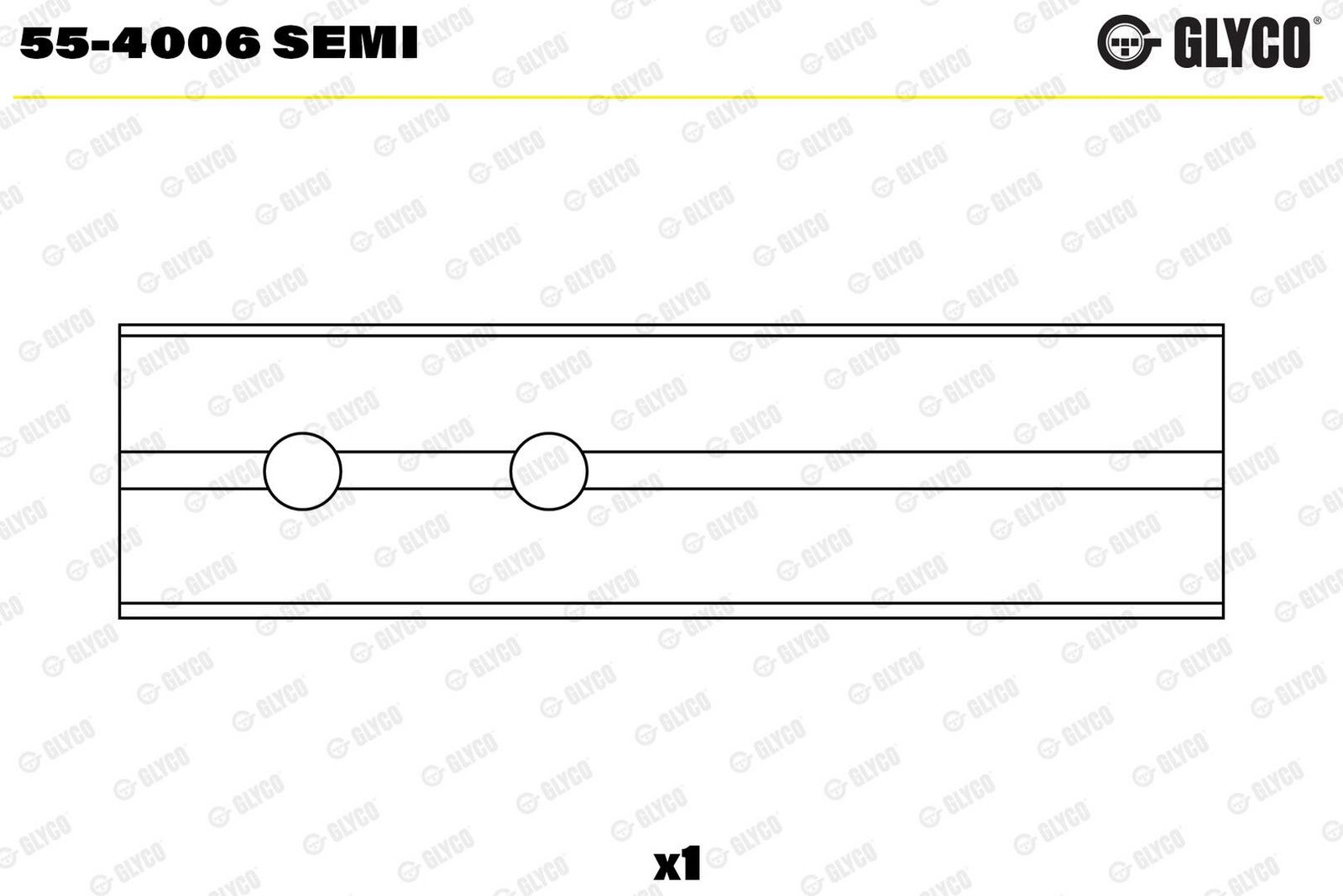 E-shop Ložiskové puzdro, ojnica GLYCO 55-4006 SEMI
