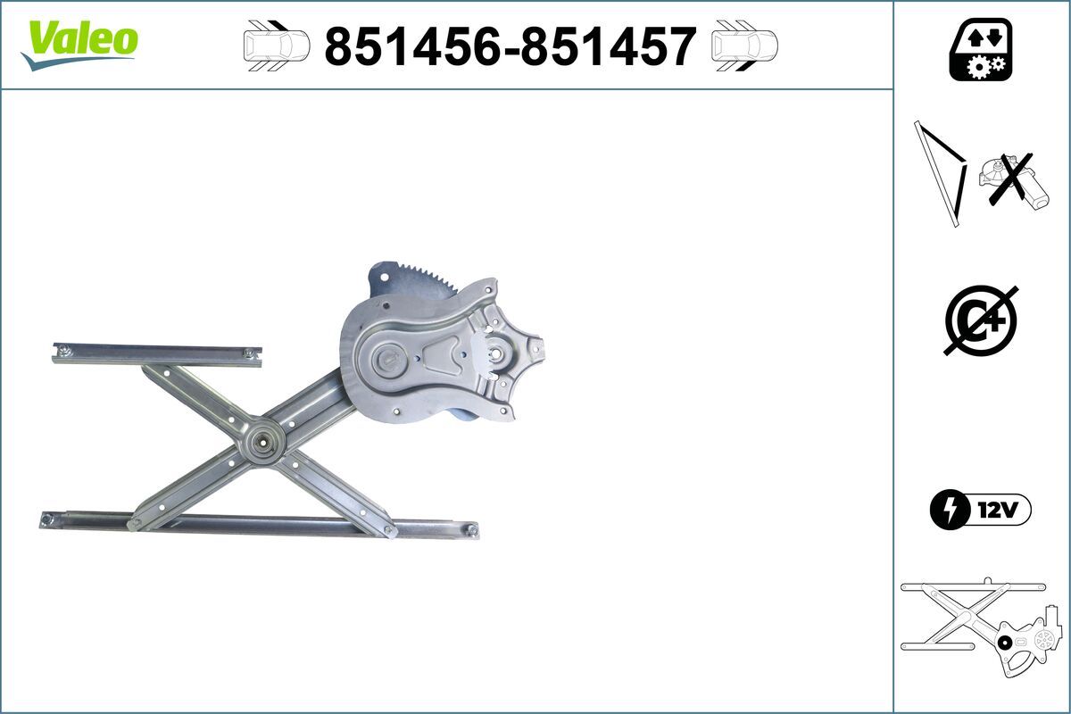 Mecanism actionare geam VALEO 851456