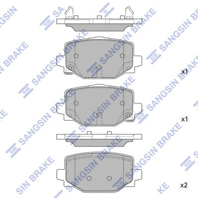 set placute frana,frana disc HI-Q SP4367
