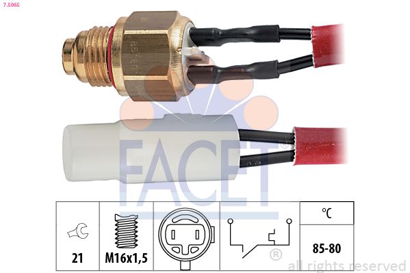 Interrupteur de température, ventilateur de radiateur