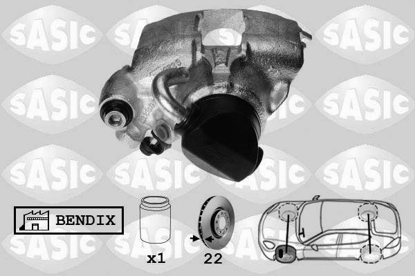 Zacisk hamulca SASIC SCA0098