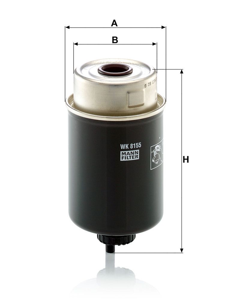 Levně Palivový filtr MANN-FILTER WK 8155
