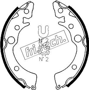 Zestaw szczęk hamulcowych FRI.TECH. 1044.007