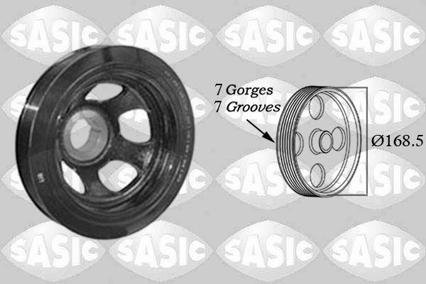 Fulie curea, arbore cotit SASIC 2156073