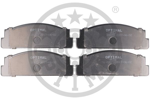 Zestaw klocków hamulcowych, hamulce tarczowe OPTIMAL BP-03512
