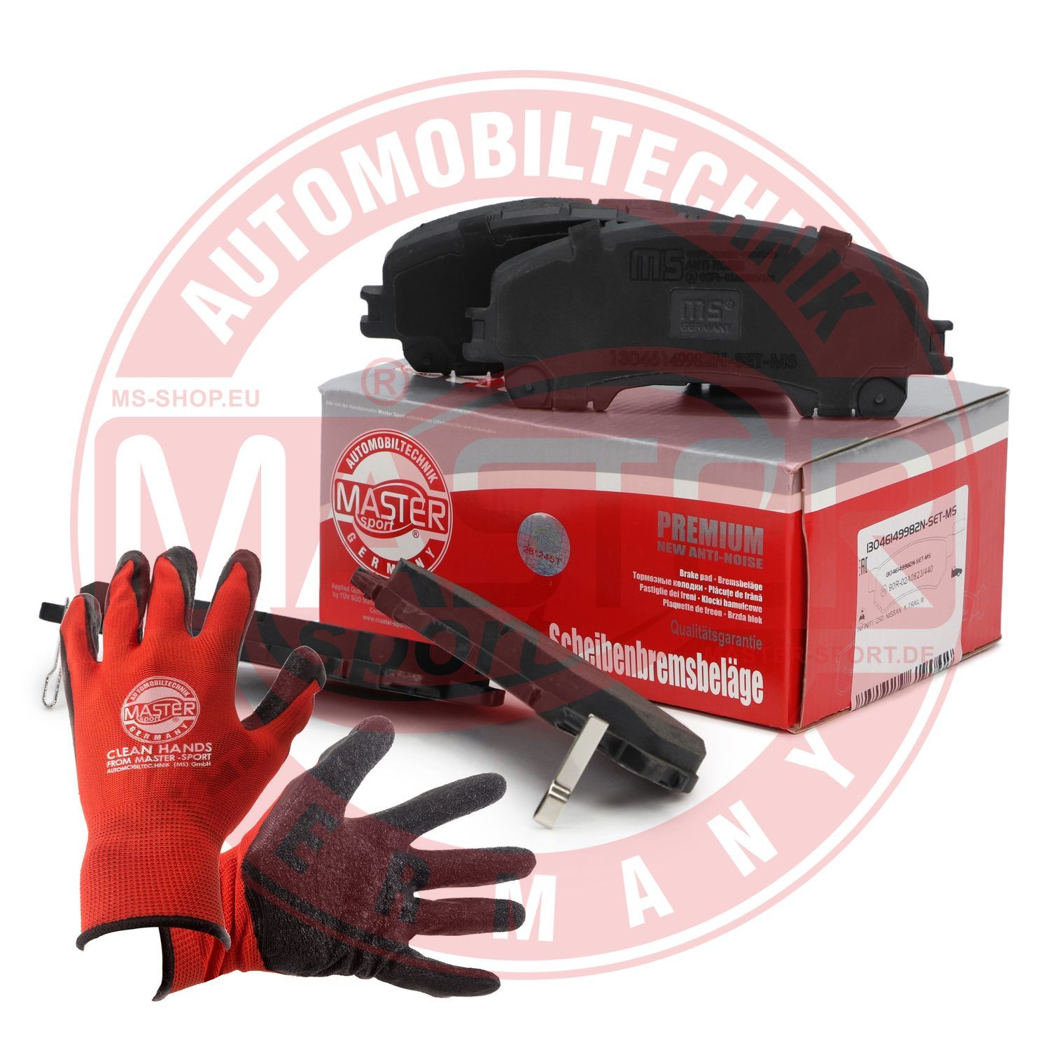 Zestaw klocków hamulcowych, hamulce tarczowe MASTER-SPORT GERMANY 13046149982N-SET-MSP