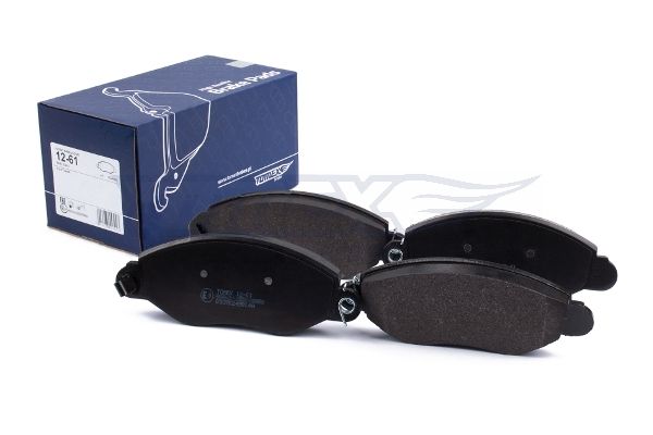 Levně Sada brzdových destiček, kotoučová brzda TOMEX Brakes 12-61