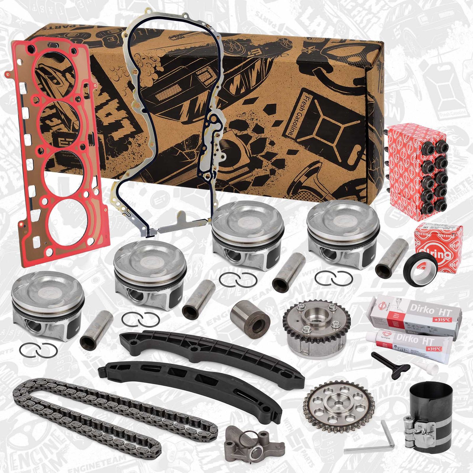 Set pistoane ET ENGINETEAM boxET – service kit PM009800ET