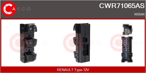 Spínač, zvedací zařízení oken CASCO CWR71065AS